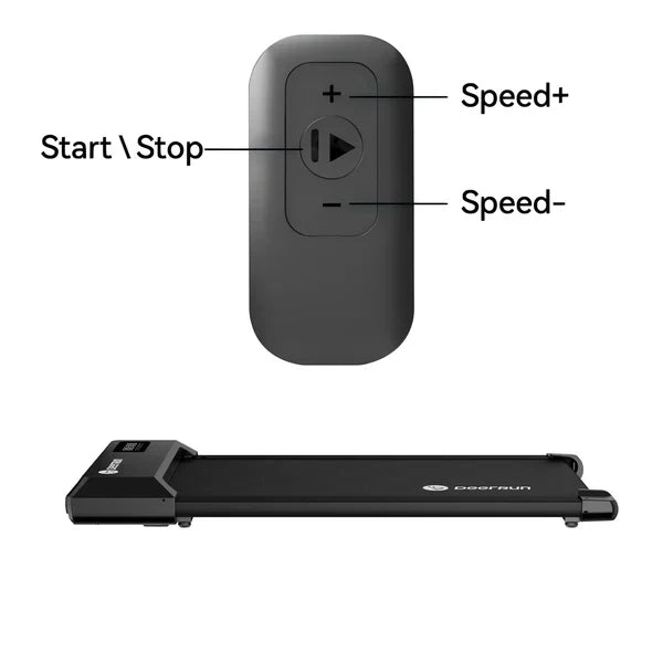 DeerRun Q1 Urban Mini Under-Desk Treadmill with Remote Control