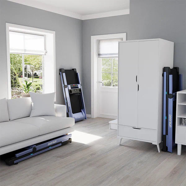 DeerRun A1 Pro Folding Smart Treadmill with 6% Incline - 16kph, 150kg