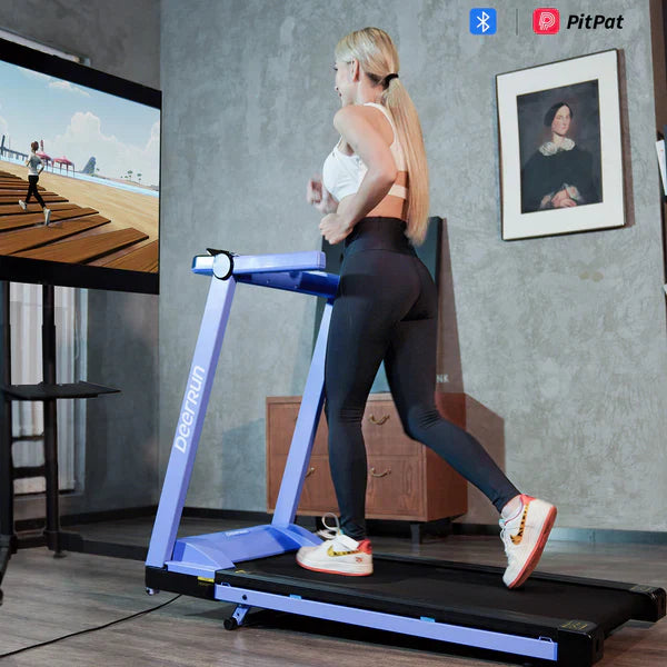 DeerRun A1 Pro Folding Smart Treadmill with 6% Incline - 16kph, 150kg