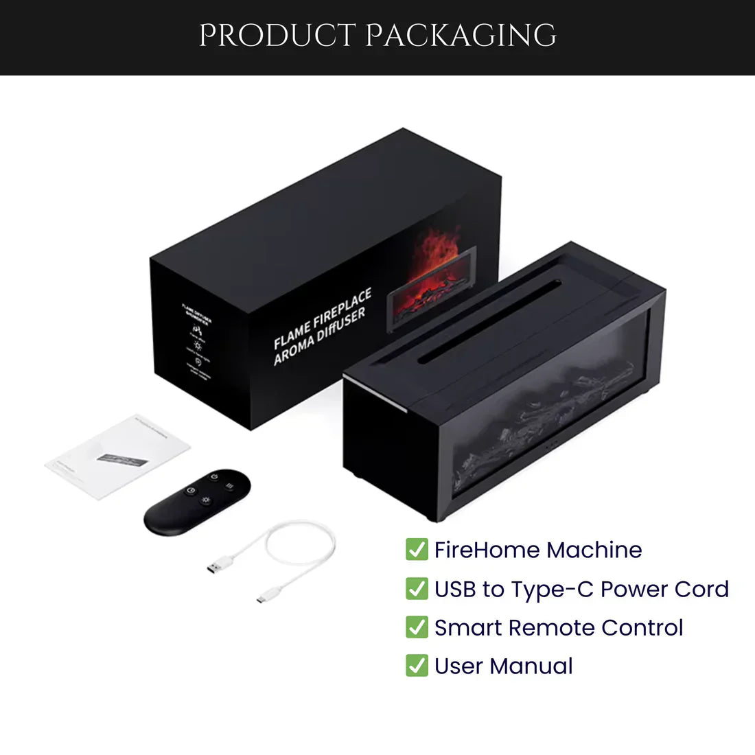 Fireplace Aroma Diffuser Humidifier