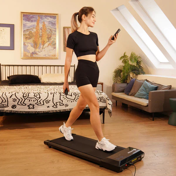 DeerRun Q1 Urban Mini Under-Desk Treadmill with Remote Control