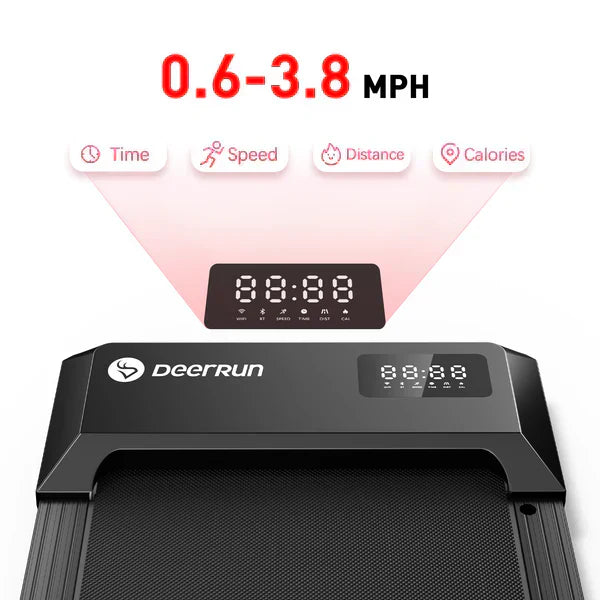 DeerRun Q1 Urban Mini Under-Desk Treadmill with Remote Control